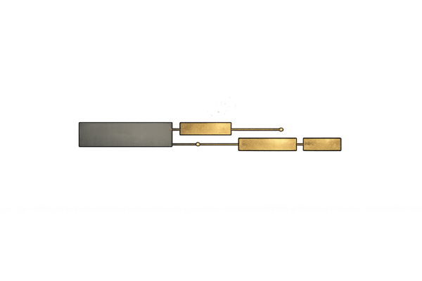 Brass task tiles slotting between gray meeting blocks on a day strip.